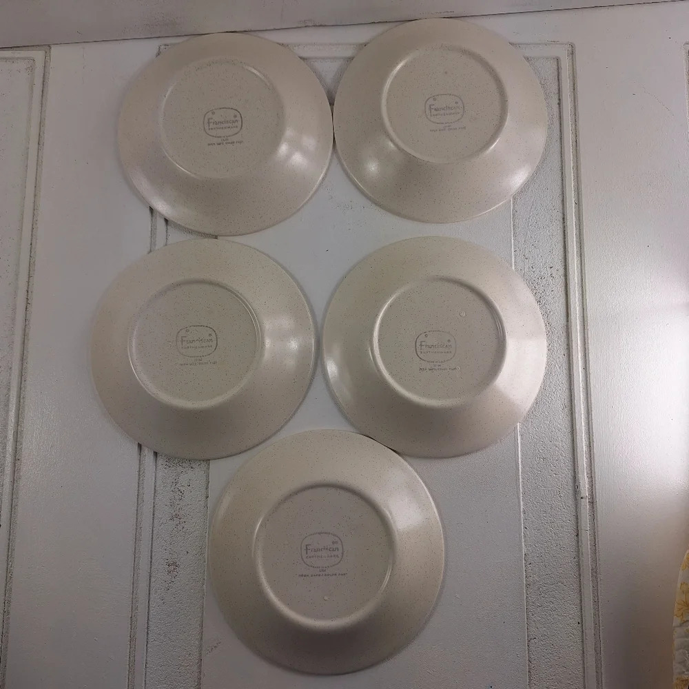 Lot of 5 Franciscan Hacienda Gold 6 1/2" Earthenware Bread / Dessert Plates  USA - Picture 9 of 9